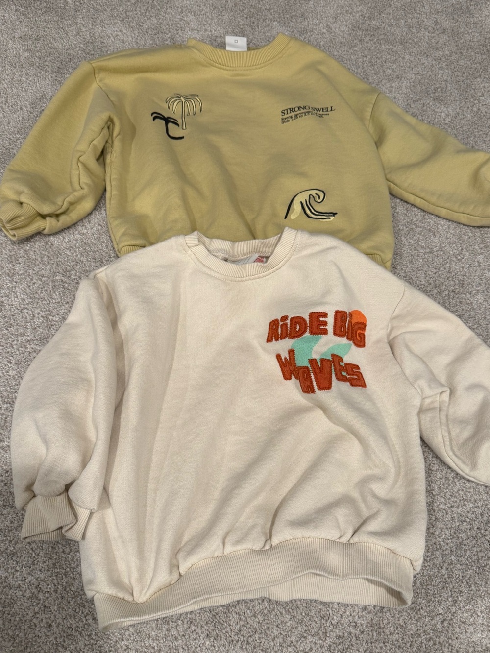 Kids ocean / wave theme Crewneck Sweatshirts